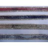 NOVITA' PASSAMANERIA MODA ECOPELLE E STRASS TERMOADESIVA H. 14 mm.TAGLIO 50 cm.