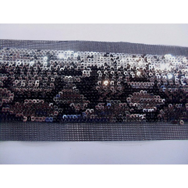 NOVITA' PASSAMANERIA ELEGANTE MACULATA MICROPAILLETTES H. 38/50 mm. 50 O 100 mm.