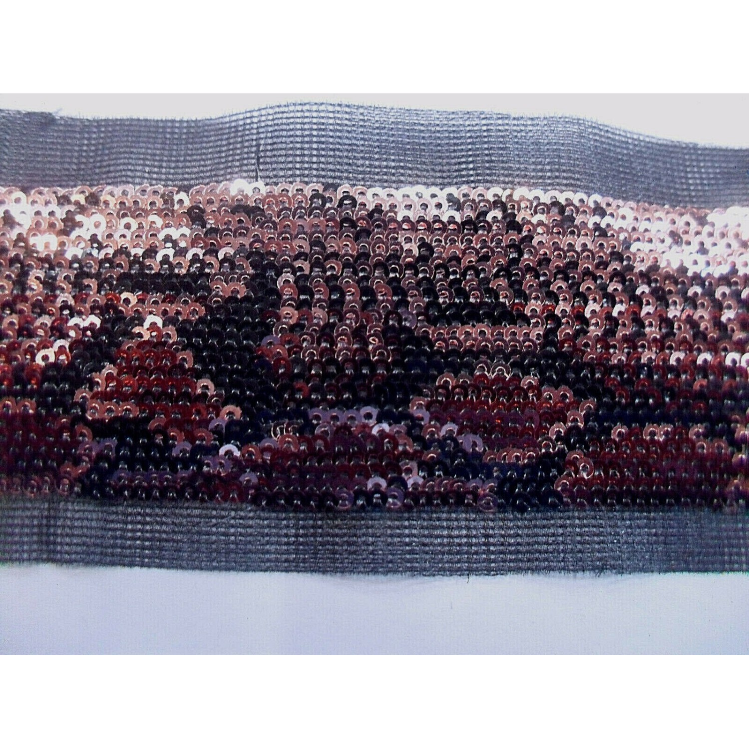 NOVITA' PASSAMANERIA ELEGANTE MACULATA MICROPAILLETTES H. 38/50 mm. 50 O 100 mm.