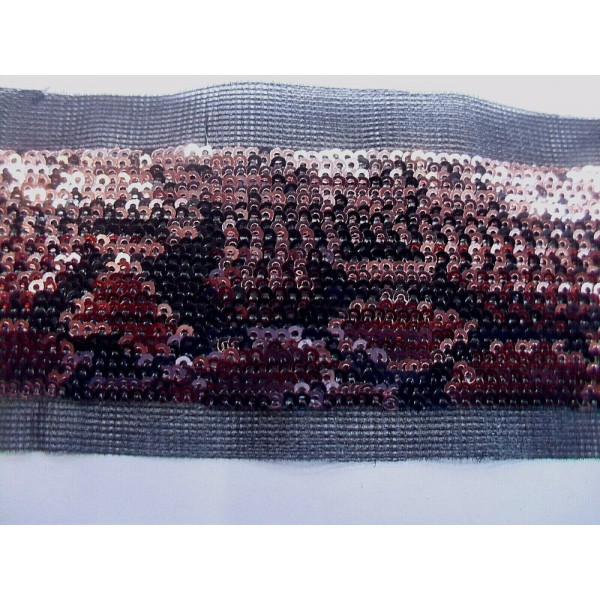 NOVITA' PASSAMANERIA ELEGANTE MACULATA MICROPAILLETTES H. 38/50 mm. 50 O 100 mm.