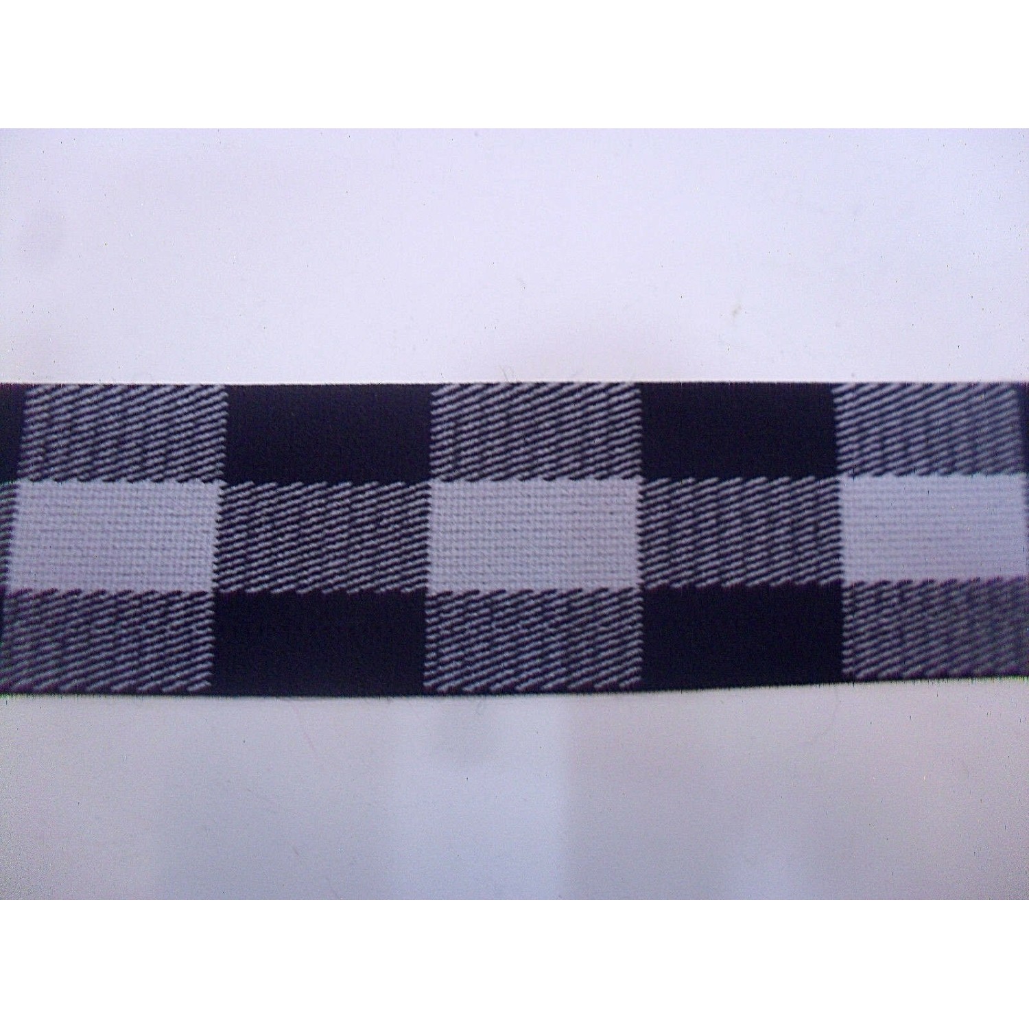 NOVITA' MODA 1 METRO BORDURA ELASTICA SCOZZESE ALTEZZA 4 cm.