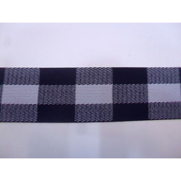 NOVITA' MODA 1 METRO BORDURA ELASTICA SCOZZESE ALTEZZA 4 cm.