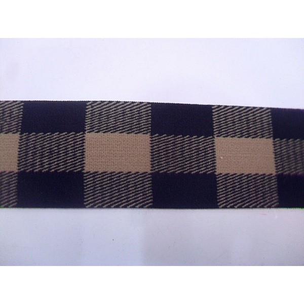 NOVITA' MODA 1 METRO BORDURA ELASTICA SCOZZESE ALTEZZA 4 cm.