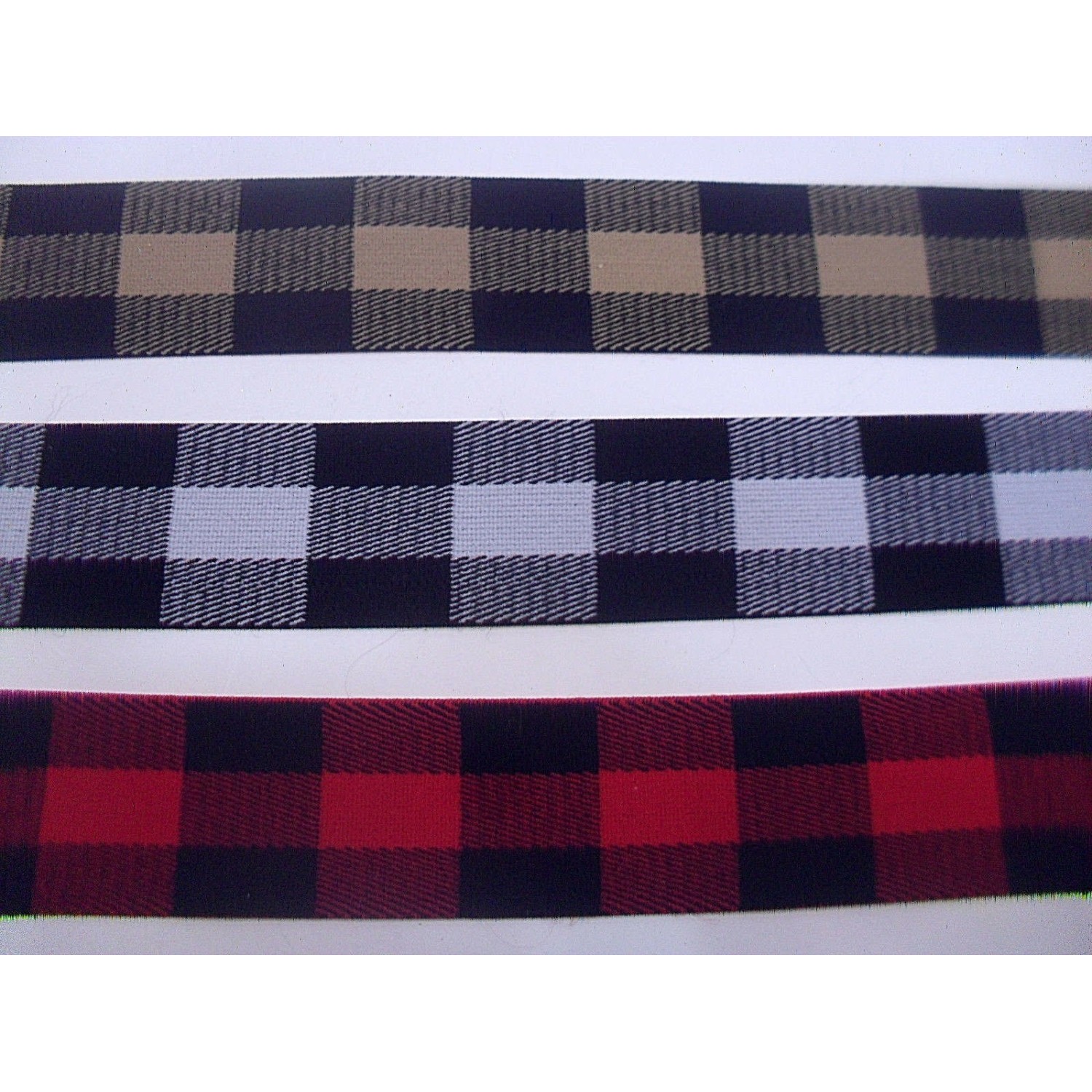 NOVITA' MODA 1 METRO BORDURA ELASTICA SCOZZESE ALTEZZA 4 cm.