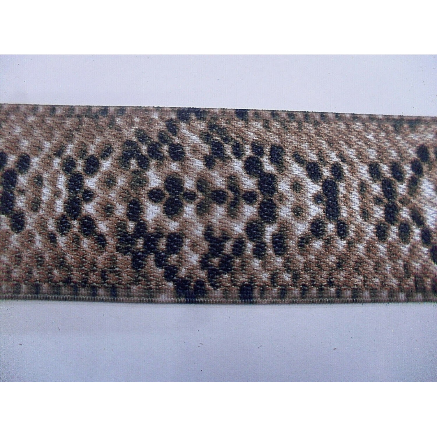 NOVITA' MODA 1 METRO BORDURA ELASTICA PITONATA EFFETTO METALLIZZATO H. 5 cm.