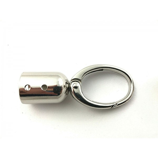 MOSCHETTONE A BOCCIOLO PER RIFINITURE BORSE E ACCESSORI DIMENSIONI 6,3X2,5 cm.