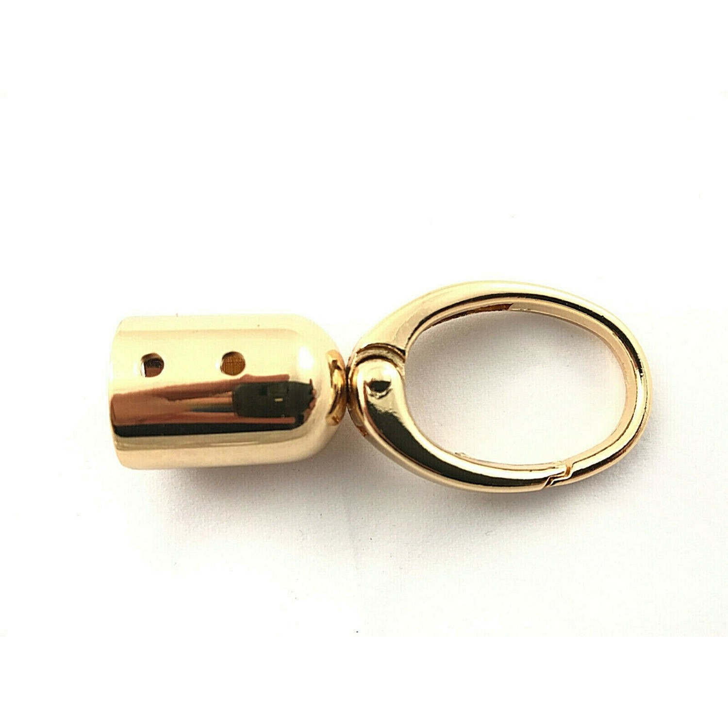 MOSCHETTONE A BOCCIOLO PER RIFINITURE BORSE E ACCESSORI DIMENSIONI 6,3X2,5 cm.