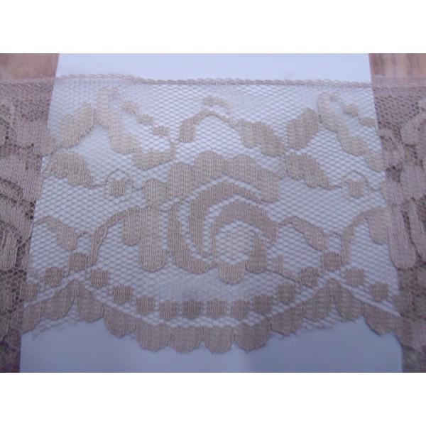 MERLETTO RASCHEL MORBIDO PER  ABBIGLIAMENTO E VARIE 16 COLORI H. 7 cm. 1 METRO