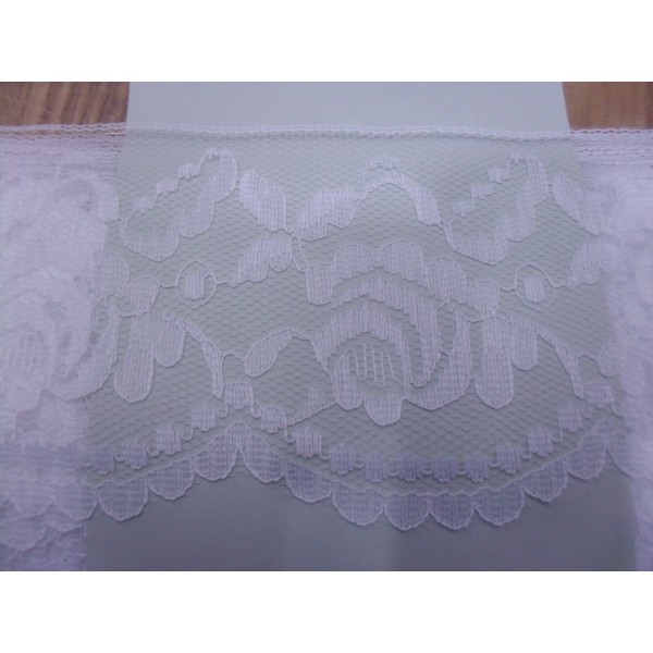 MERLETTO RASCHEL MORBIDO PER  ABBIGLIAMENTO E VARIE 16 COLORI H. 7 cm. 1 METRO