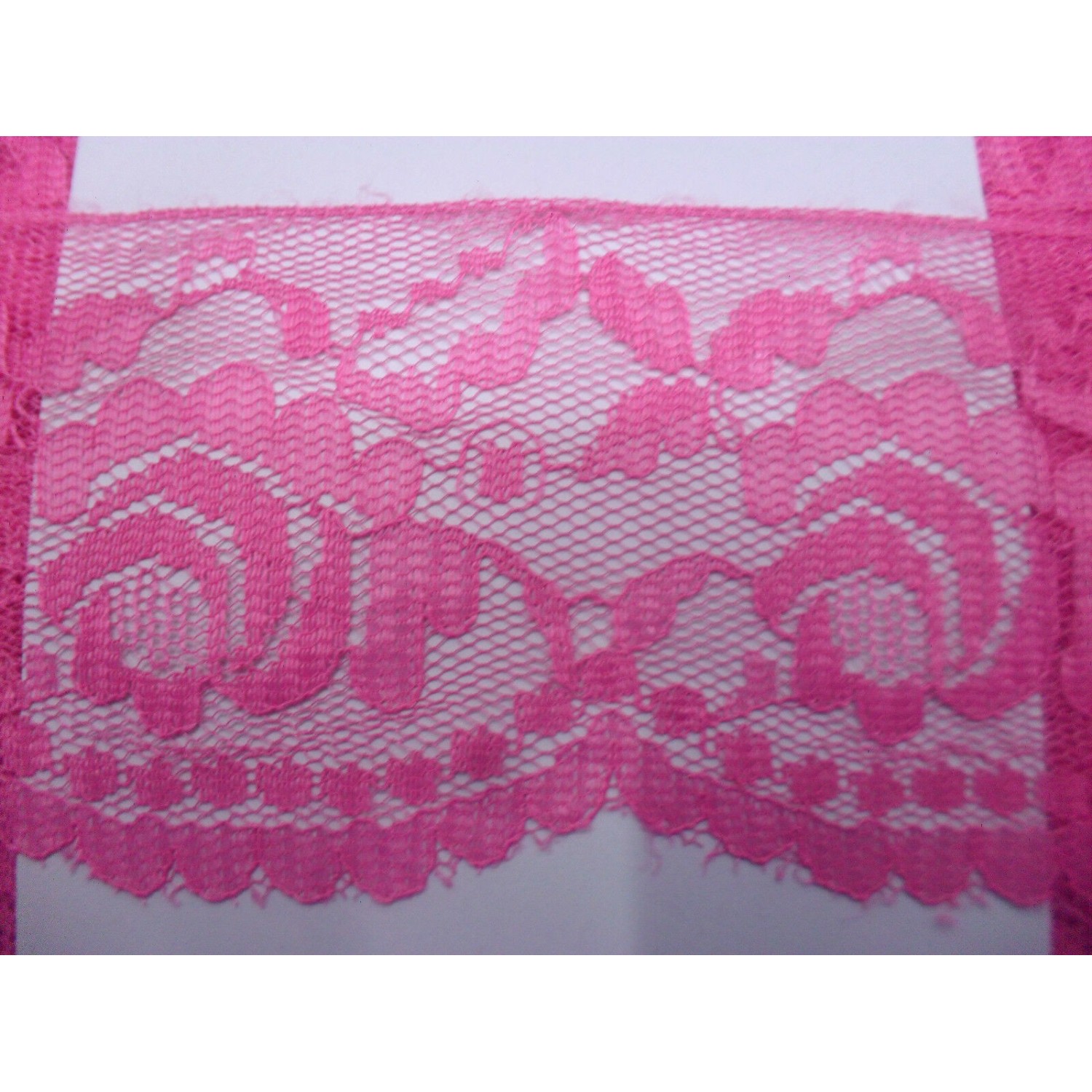 MERLETTO RASCHEL MORBIDO PER  ABBIGLIAMENTO E VARIE 16 COLORI H. 7 cm. 1 METRO