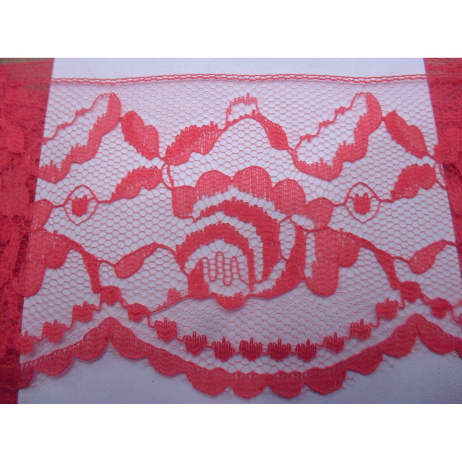 MERLETTO RASCHEL MORBIDO PER  ABBIGLIAMENTO E VARIE 16 COLORI H. 7 cm. 1 METRO