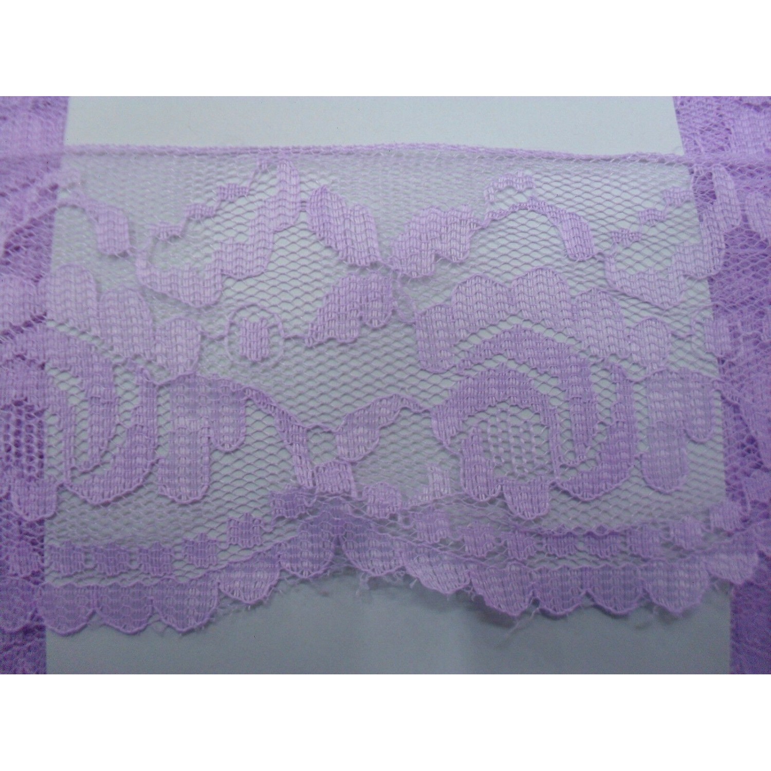 MERLETTO RASCHEL MORBIDO PER  ABBIGLIAMENTO E VARIE 16 COLORI H. 7 cm. 1 METRO