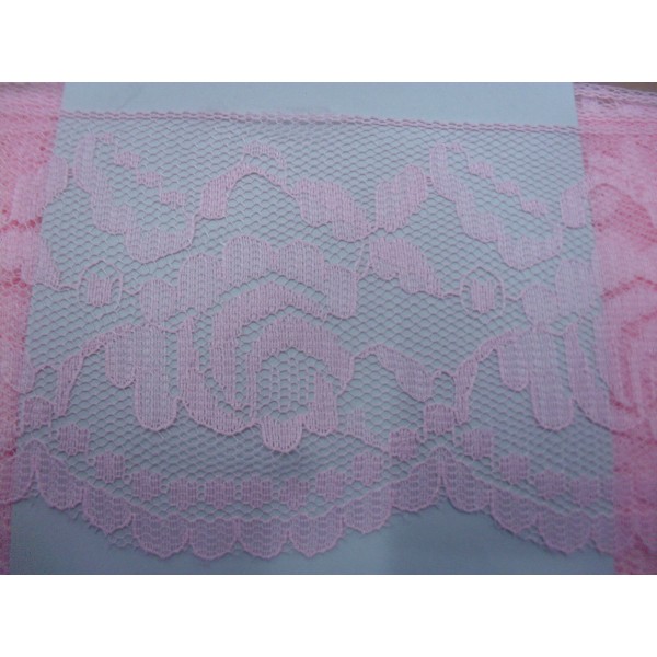 MERLETTO RASCHEL MORBIDO PER  ABBIGLIAMENTO E VARIE 16 COLORI H. 7 cm. 1 METRO