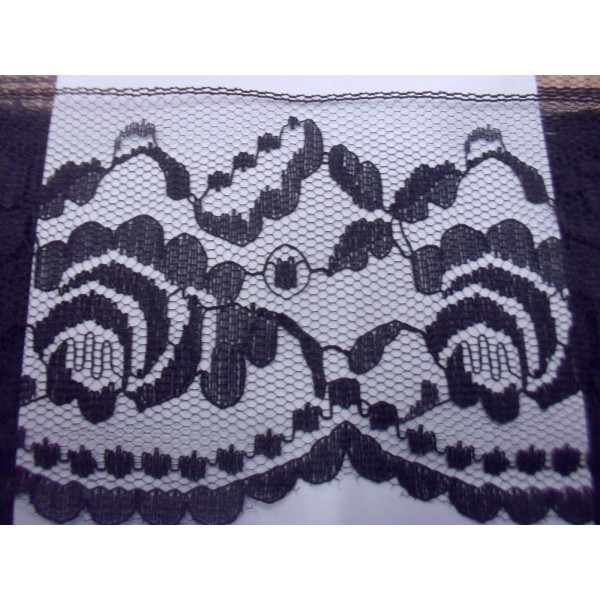 MERLETTO RASCHEL MORBIDO PER  ABBIGLIAMENTO E VARIE 16 COLORI H. 7 cm. 1 METRO