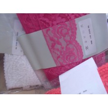 MERLETTO RASCHEL MORBIDO PER  ABBIGLIAMENTO E VARIE 16 COLORI H. 7 cm. 1 METRO