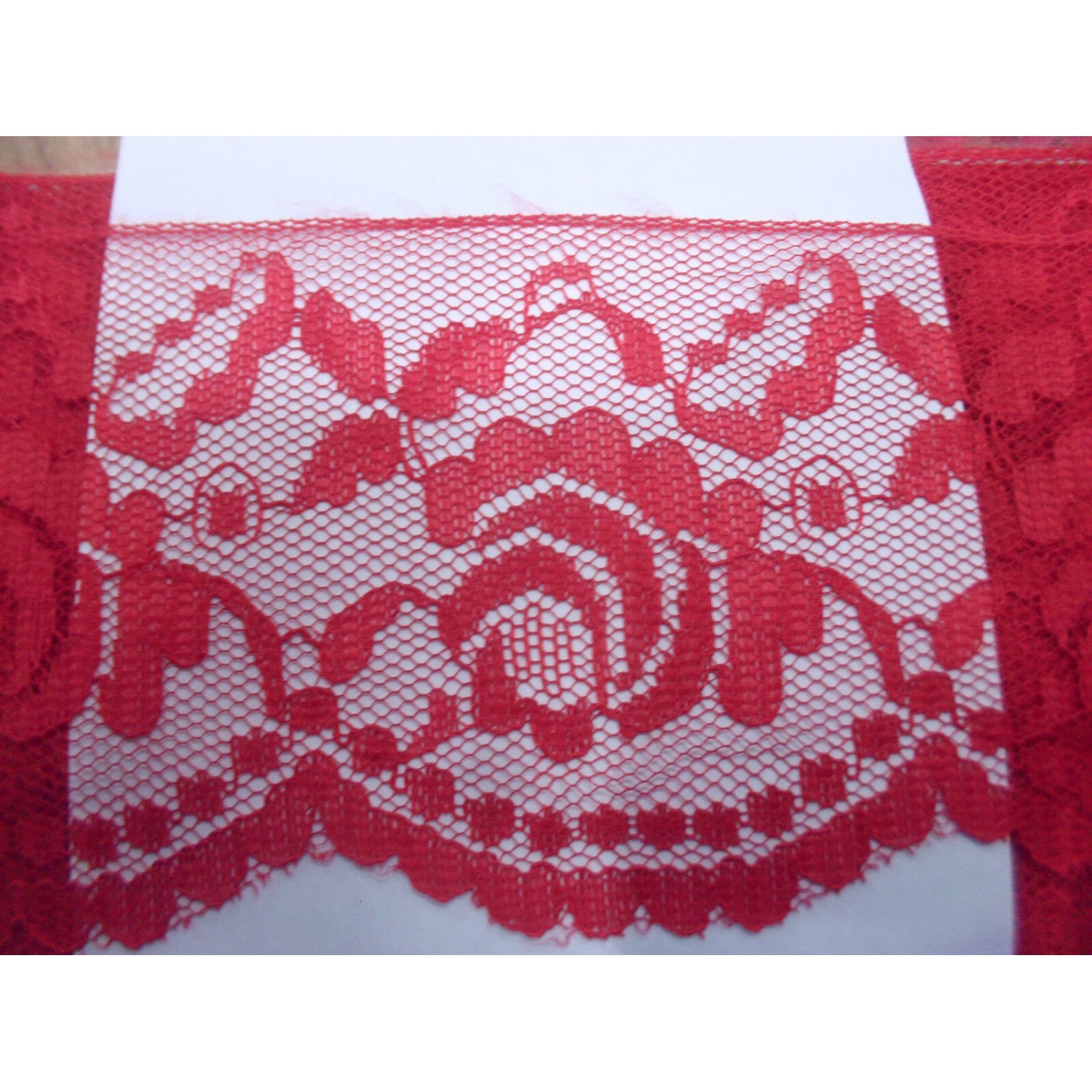 MERLETTO RASCHEL MORBIDO PER  ABBIGLIAMENTO E VARIE 16 COLORI H. 7 cm. 1 METRO