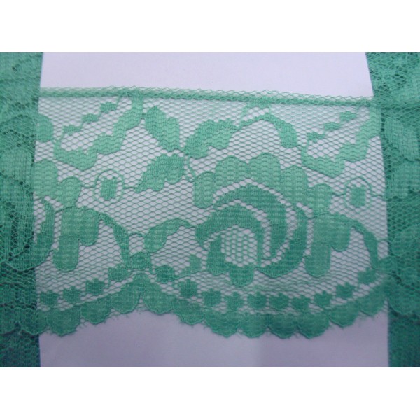 MERLETTO RASCHEL MORBIDO PER  ABBIGLIAMENTO E VARIE 16 COLORI H. 7 cm. 1 METRO