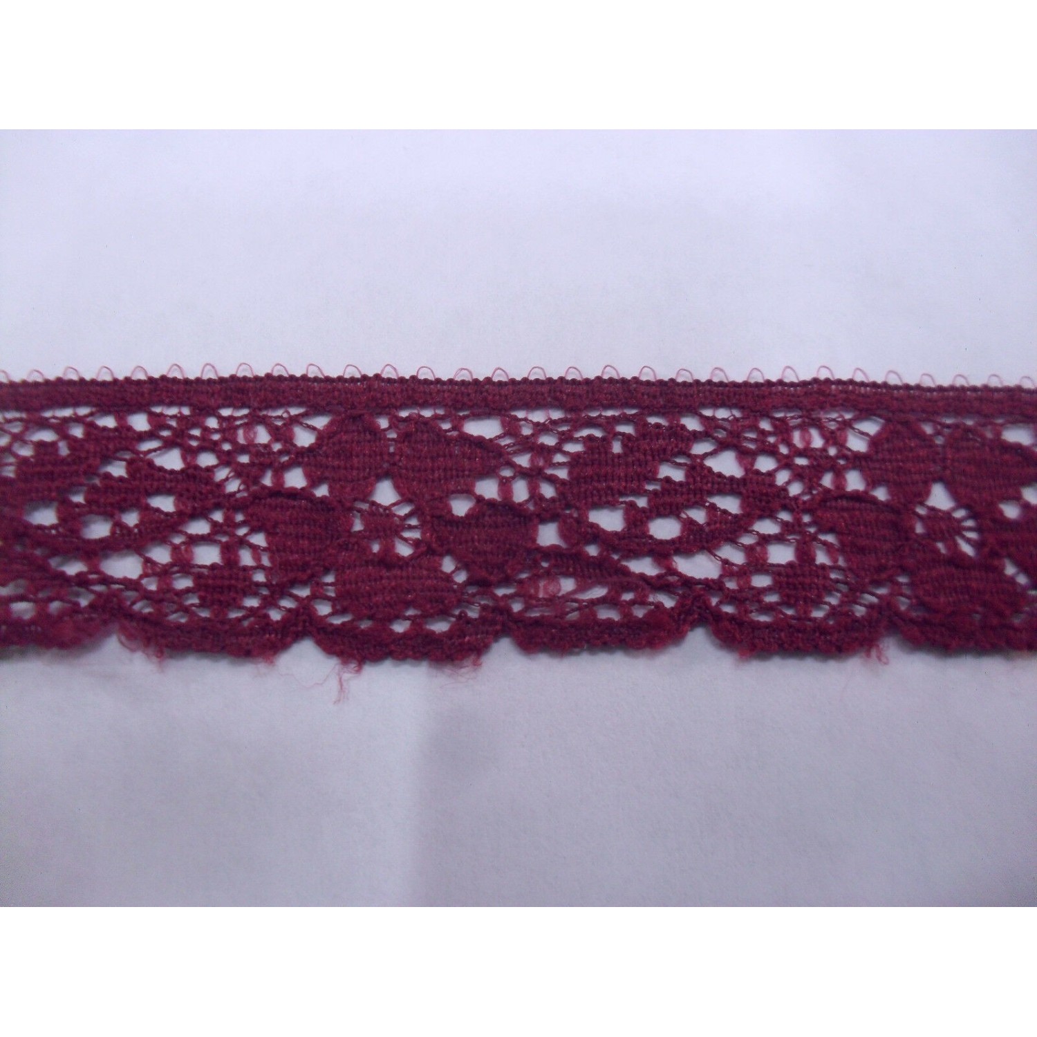 MERLETTO RASCHEL MORBIDO PER  ABBIGLIAMENTO E VARIE 15 COLORI H. 1,9 cm. 1 METRO