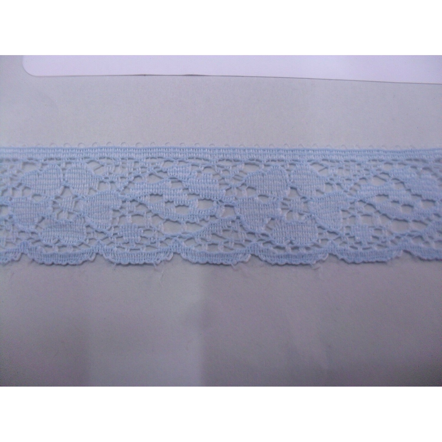 MERLETTO RASCHEL MORBIDO PER  ABBIGLIAMENTO E VARIE 15 COLORI H. 1,9 cm. 1 METRO