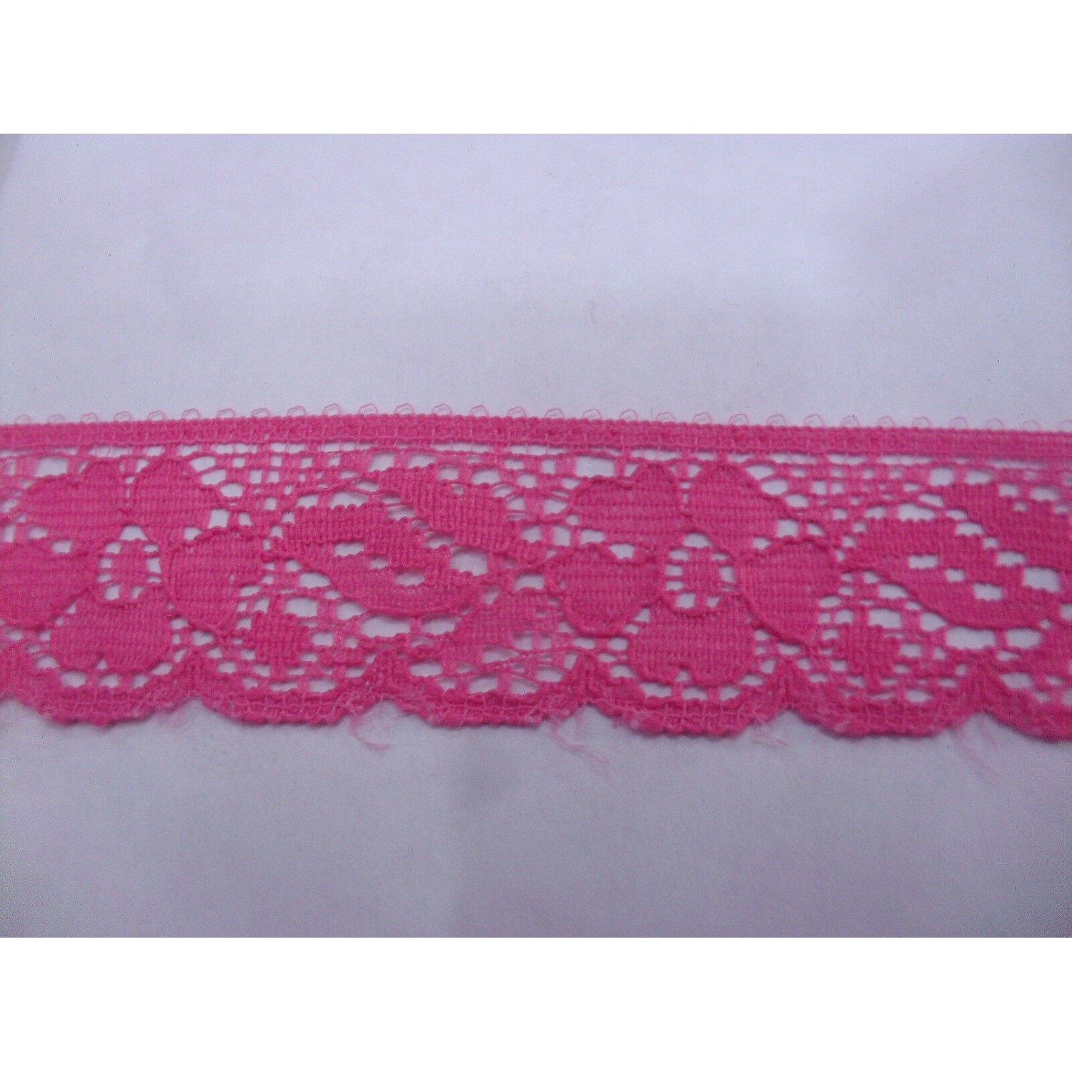 MERLETTO RASCHEL MORBIDO PER  ABBIGLIAMENTO E VARIE 15 COLORI H. 1,9 cm. 1 METRO