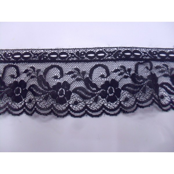 MERLETTO RASCHEL MORBIDO CON PASSANASTRO E ARRICCIATURA  H. 7 cm. 1 METRO