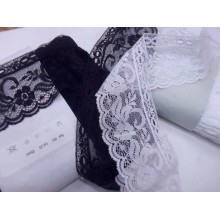 MERLETTO RASCHEL MORBIDO CON PASSANASTRO E ARRICCIATURA  H. 7 cm. 1 METRO