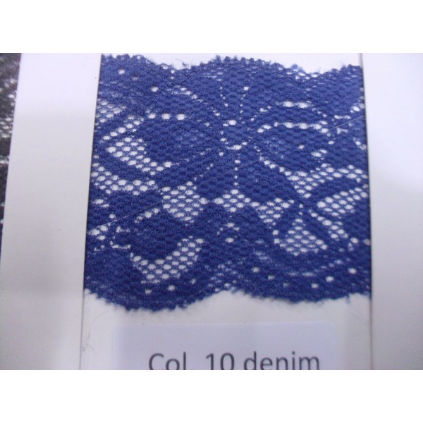 MERLETTO  ELASTICIZZATO MORBIDO X ABBIGLIAMENTO E VARIE.H.15 cm. COL. VARI 1 MT.