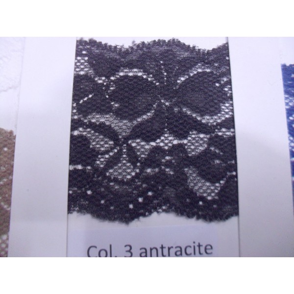 MERLETTO  ELASTICIZZATO MORBIDO X ABBIGLIAMENTO E VARIE.H. 8,5 cm. 1 MT.