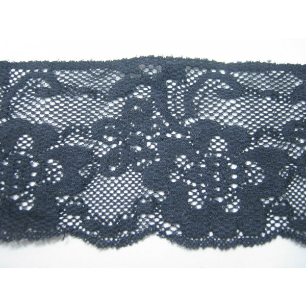 MERLETTO  ELASTICIZZATO  PER  ABBIGLIAMENTO E VARIE. H.7 cm. 1 METRO