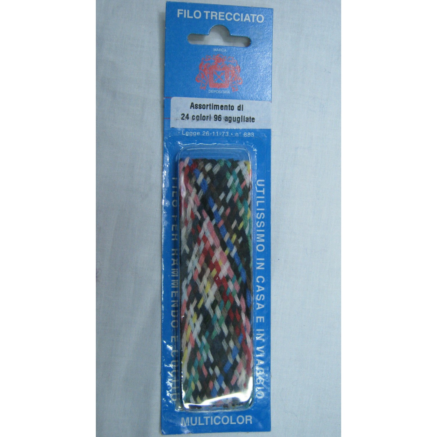 LANA ACRILICA PER CUCIRE E RAMMENDARE DA VIAGGIO 96 AGUGLIATE PER 24 COLORI