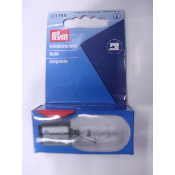LAMPADINA PER MACCHINA DA CUCIRE PRYM ATTACCO A VITE O A BAIONETTA 15 W