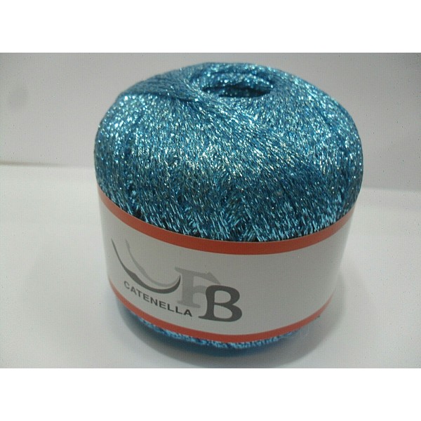 GOMITOLO FILO CATENELLA LAME' LUREX DELLA FB O BG DA 25GR.