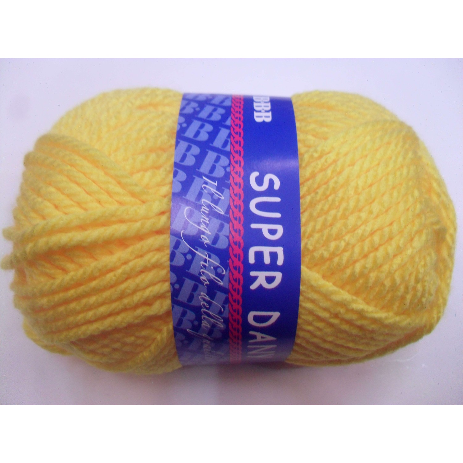 Gomitolo da 50 gr. lana BBB Super Dany 100% acrilico +- 65 mt.
