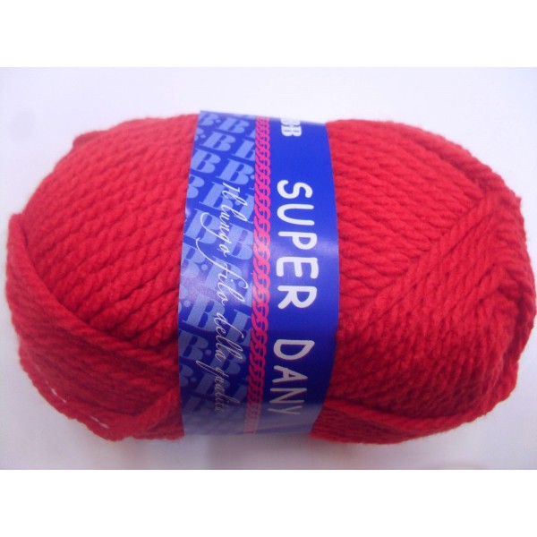 Gomitolo da 50 gr. lana BBB Super Dany 100% acrilico +- 65 mt.