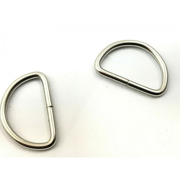 COPPIA DI PASSANTI METALLICI PER BORSE CINTE E PELLETTERIA MISURA 4X3,7 cm.