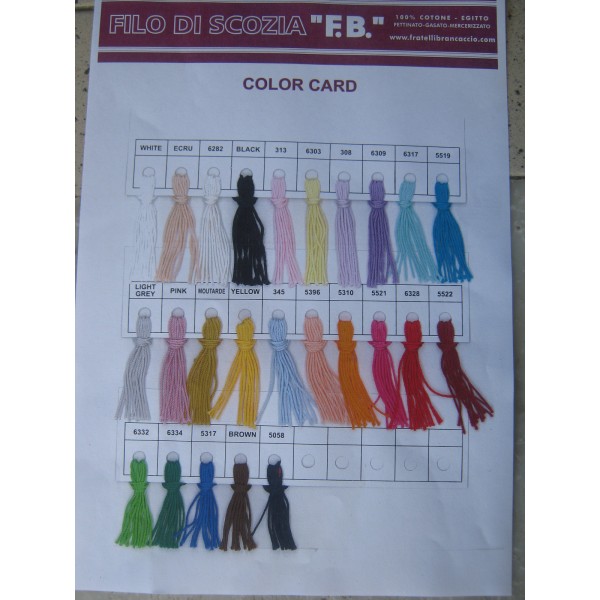 Offerta per eliminazione articolo Gomitolo da 100 gr. filo di scozia FB alta qualità vari colori e spessori