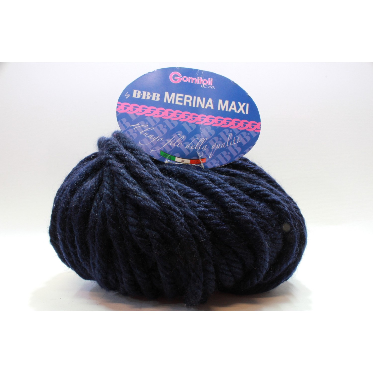 Gomitolo da 100 gr. 60 mt. BBB Merina Maxi 50% lana 50% acrilico