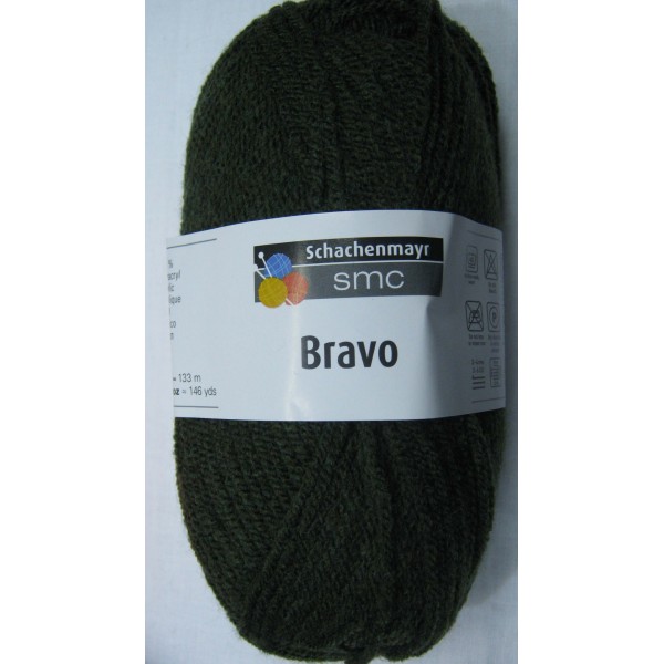 1 GOMITOLO LANA BRAVO SCHACHENMAYR smc 133 MT. CARTELLA COLORI N° 1 (57 colori)
