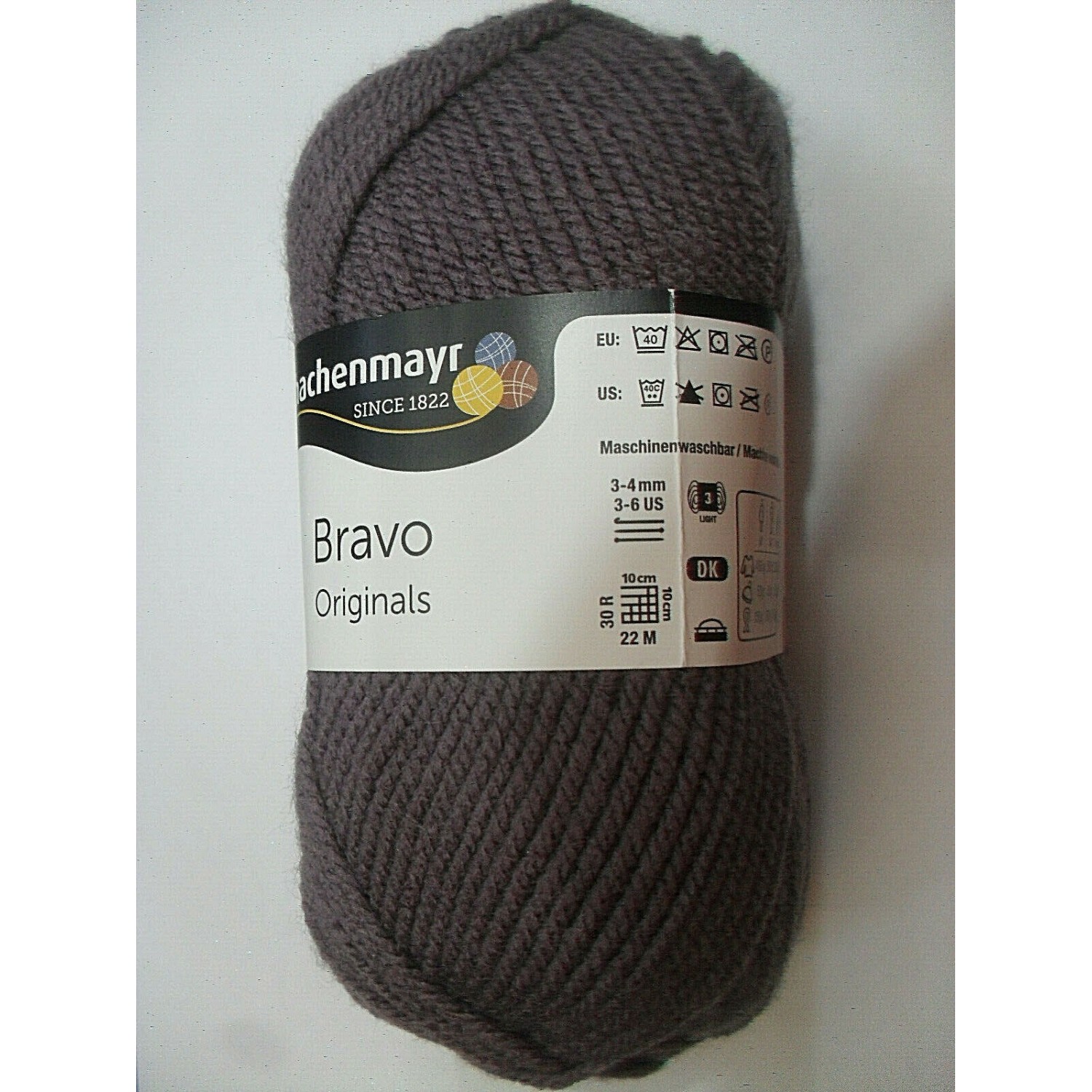 1 GOMITOLO LANA BRAVO SCHACHENMAYR smc 133 MT. CARTELLA COLORI N° 1 (57 colori)