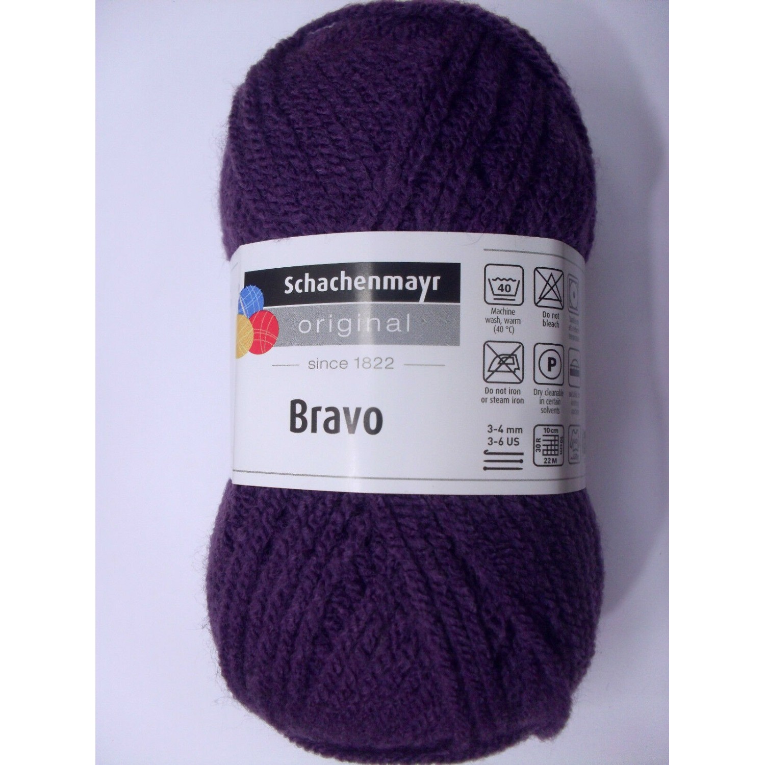 1 GOMITOLO LANA BRAVO SCHACHENMAYR smc 133 MT. CARTELLA COLORI N° 1 (57 colori)