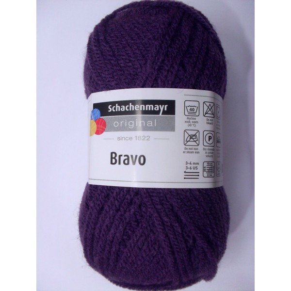 1 GOMITOLO LANA BRAVO SCHACHENMAYR smc 133 MT. CARTELLA COLORI N° 1 (57 colori)