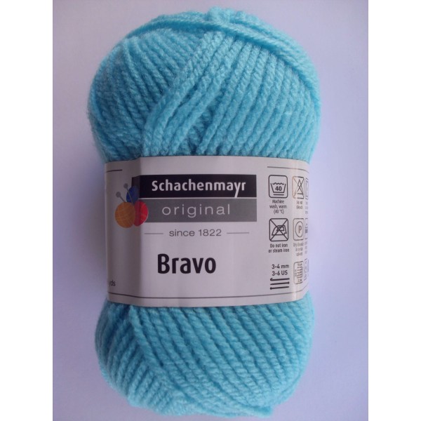 1 GOMITOLO LANA BRAVO SCHACHENMAYR smc 133 MT. CARTELLA COLORI N° 1 (57 colori)