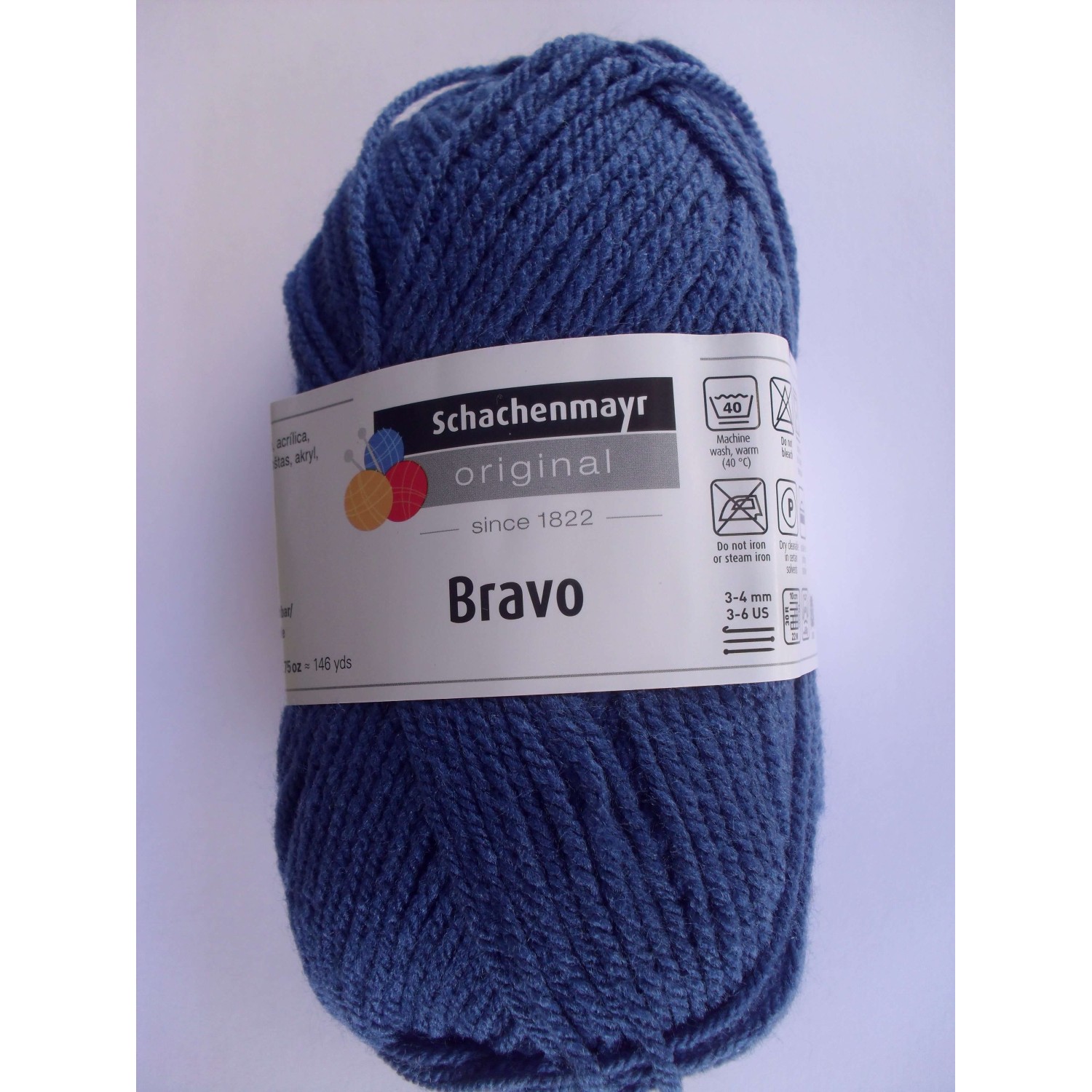 1 GOMITOLO LANA BRAVO SCHACHENMAYR smc 133 MT. CARTELLA COLORI N° 1 (57 colori)