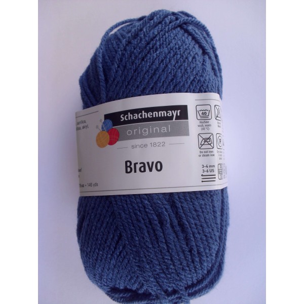 1 GOMITOLO LANA BRAVO SCHACHENMAYR smc 133 MT. CARTELLA COLORI N° 1 (57 colori)