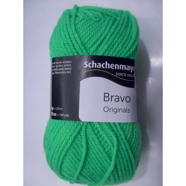 1 GOMITOLO LANA BRAVO SCHACHENMAYR smc 133 MT. CARTELLA COLORI N° 1 (57 colori)