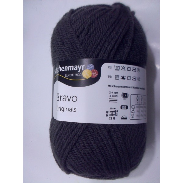 1 GOMITOLO LANA BRAVO SCHACHENMAYR smc 133 MT. CARTELLA COLORI N° 1 (57 colori)