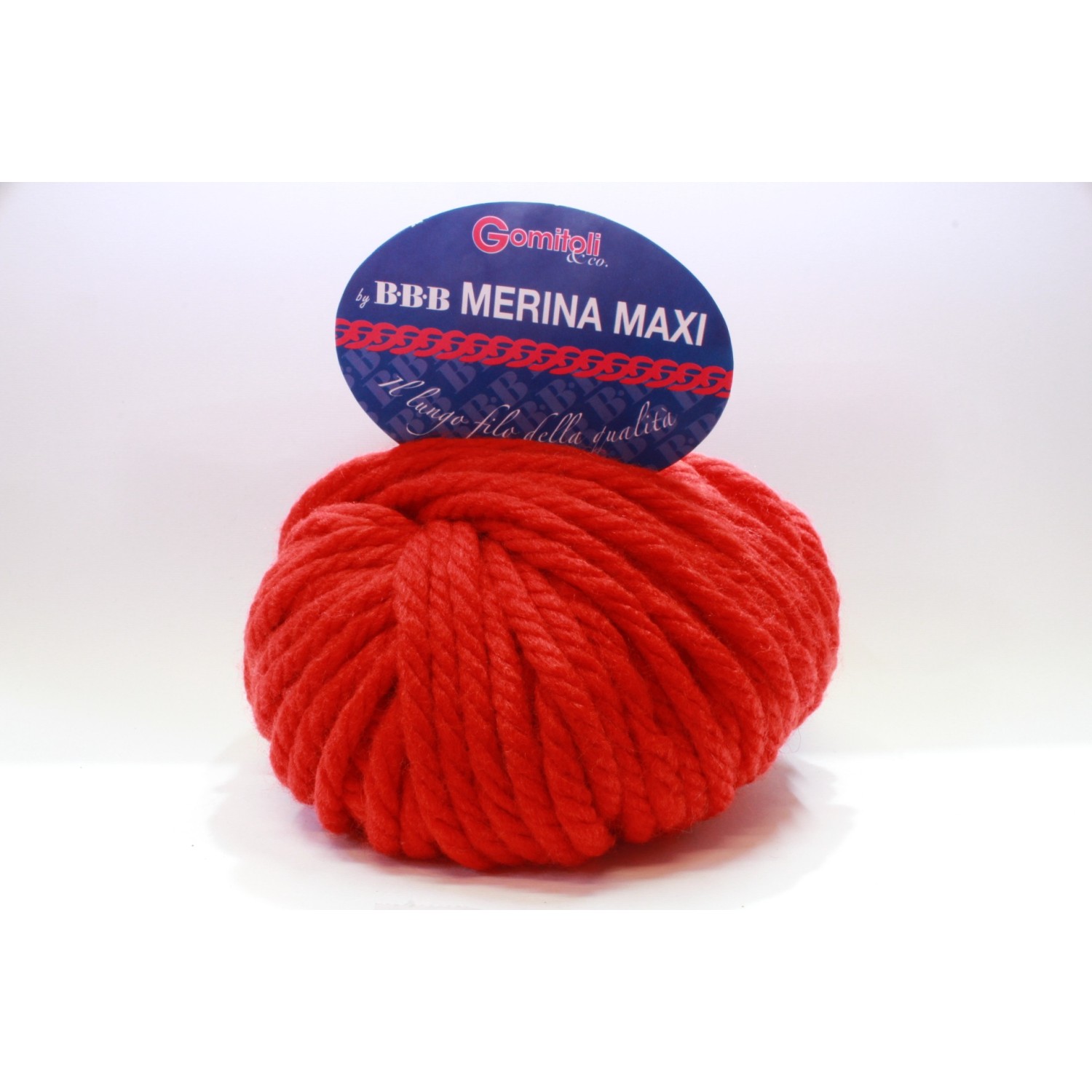 Gomitolo da 100 gr. 60 mt. BBB Merina Maxi 50% lana 50% acrilico