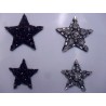APPLICAZIONE STELLA PIETRE E STRASS CASTONATE E CORALLINI DA CUCIRE VARIE DIMEN.