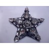 APPLICAZIONE STELLA PIETRE E STRASS CASTONATE E CORALLINI DA CUCIRE VARIE DIMEN.