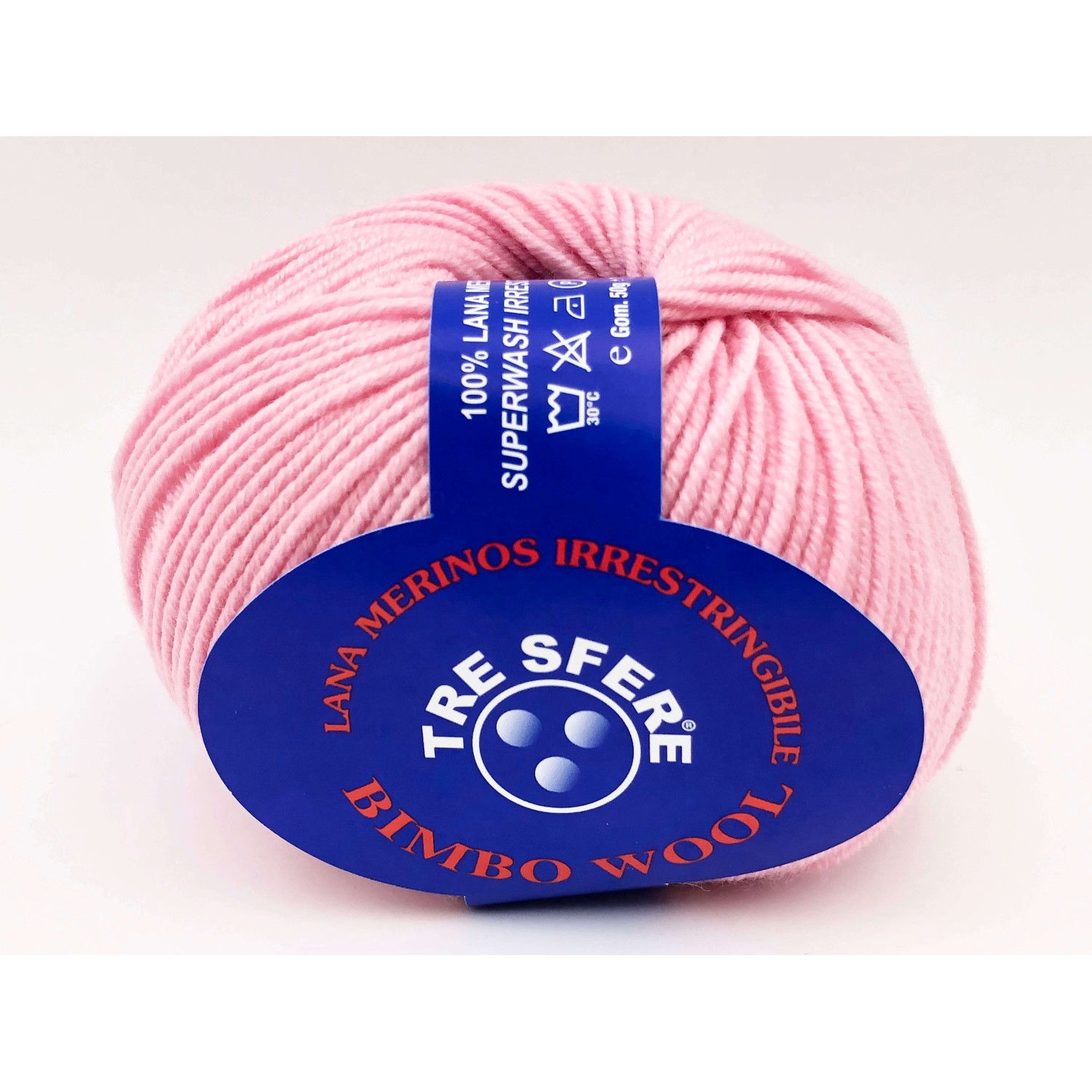 Gomitolo di pura lana merinos extrafine Bimbo Wool da 50 gr. +- 145 mt. della Tre Sfere